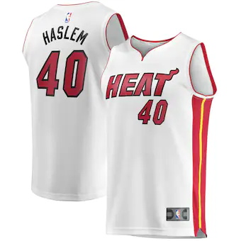youth fanatics branded udonis haslem white miami heat fast-456